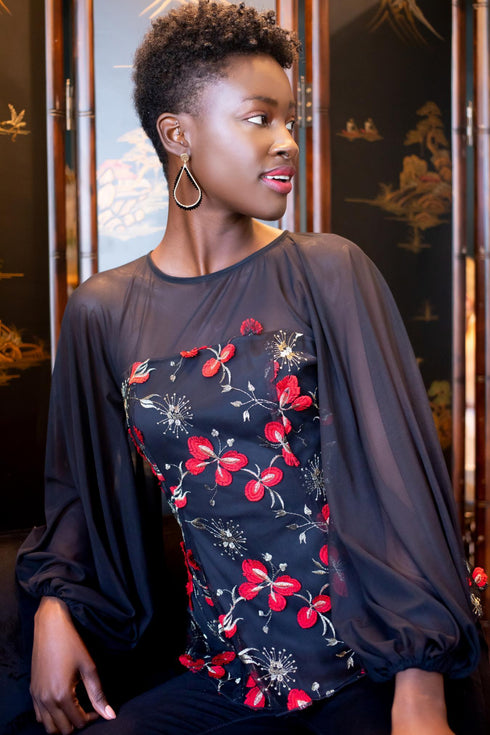 Candace Top - Cardinal